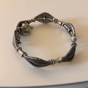 Alex and ani braided silver bracelet